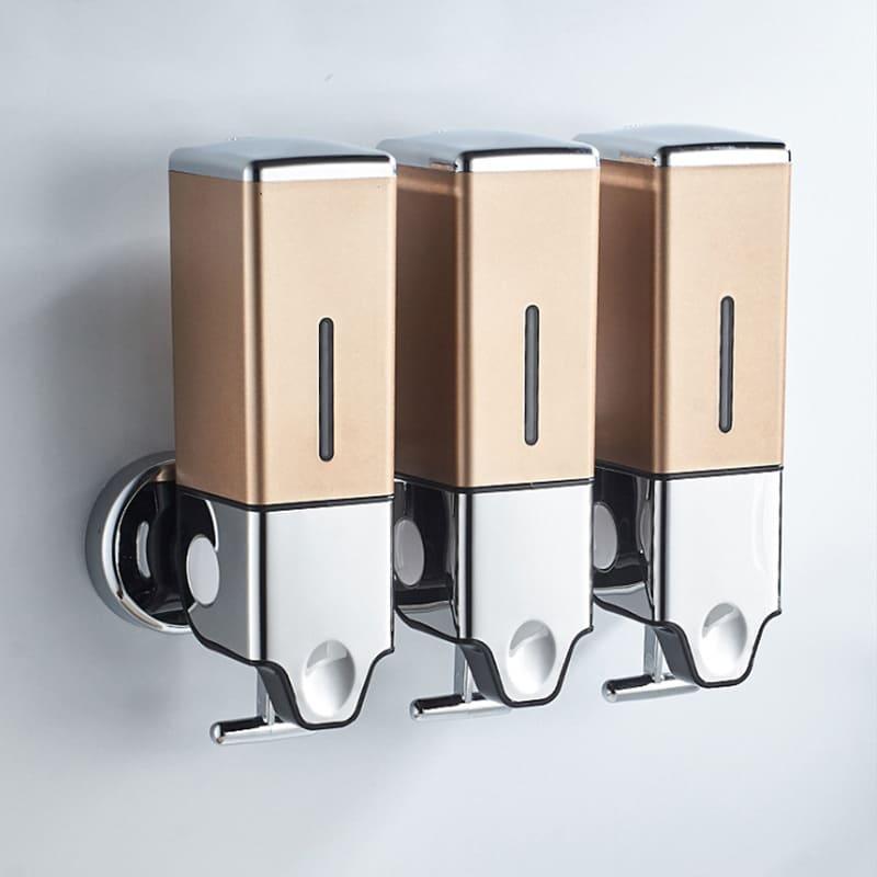 Dispenser de Sabonete Líquido Shampoo Condicionador Quadrado