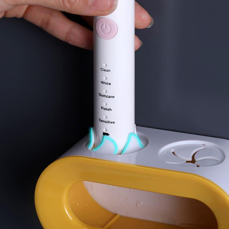 Porta Escova de Dente e Pasta Parede Organizador