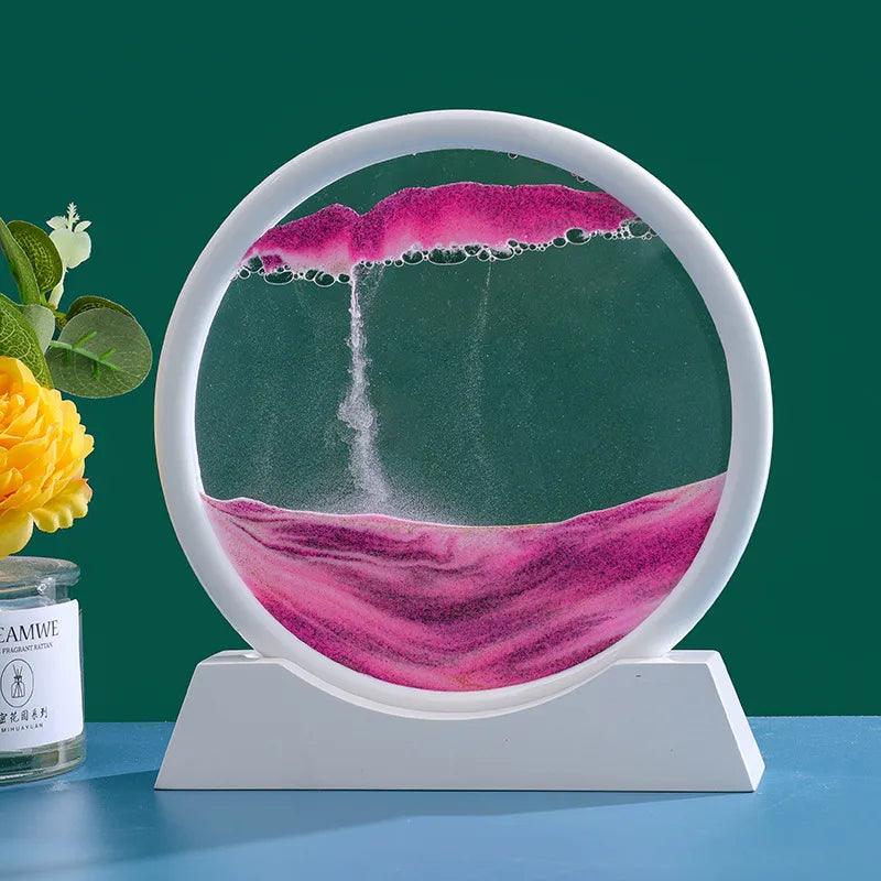 Ampulheta Interativa 3D Enfeite Decorativo + Diminuição de estresse