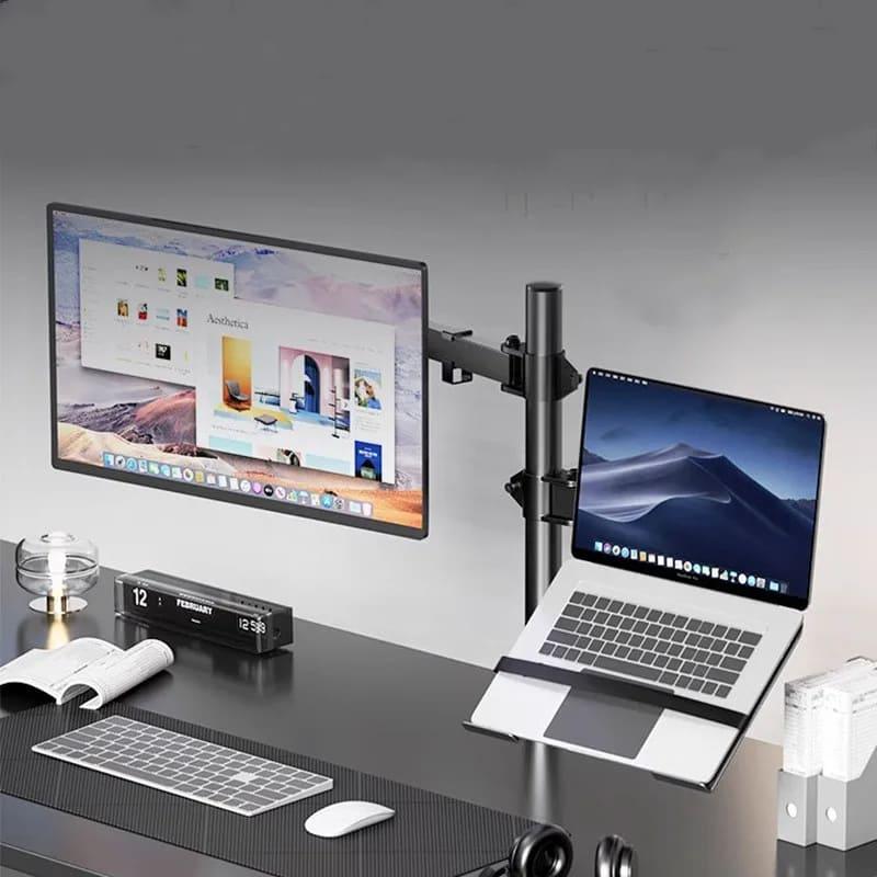 Suporte Monitor e Notebook Articulado para Mesa