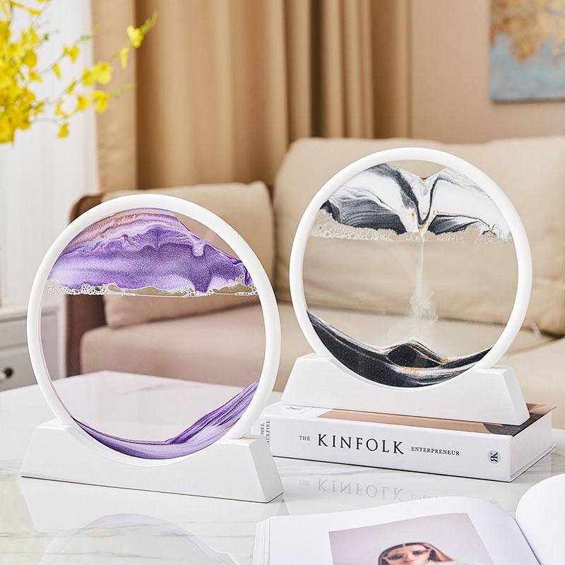 Ampulheta Interativa 3D Enfeite Decorativo + Diminuição de estresse