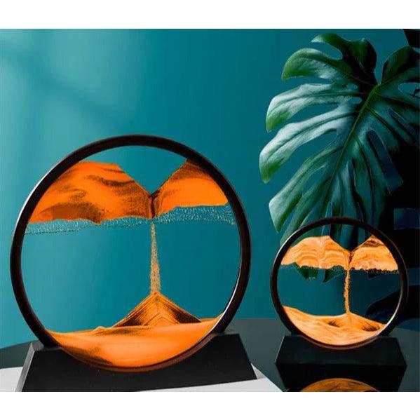 Ampulheta Interativa 3D Enfeite Decorativo + Diminuição de estresse