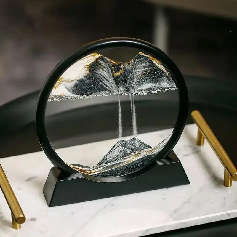 Ampulheta Interativa 3D Enfeite Decorativo + Diminuição de estresse