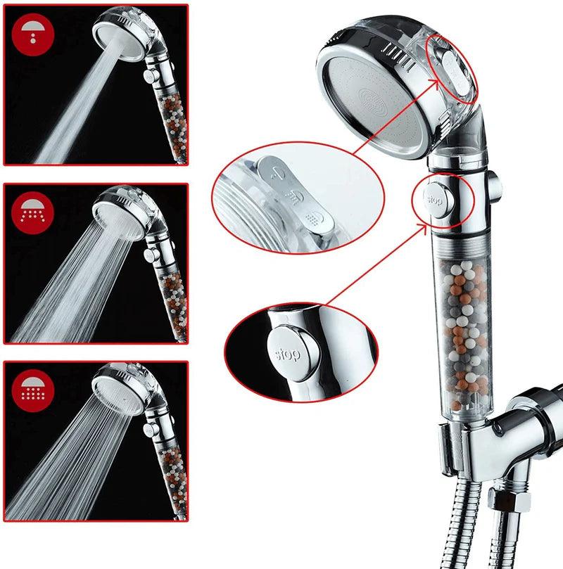Chuveiro de Alta Pressão com Filtragem Iônica