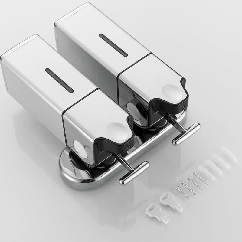 Dispenser de Sabonete Líquido Shampoo Condicionador Quadrado