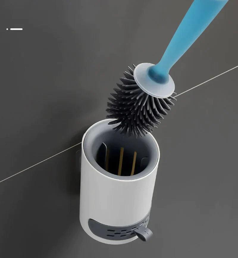 Escova de Limpeza para Vaso com Dispensador Recarregável