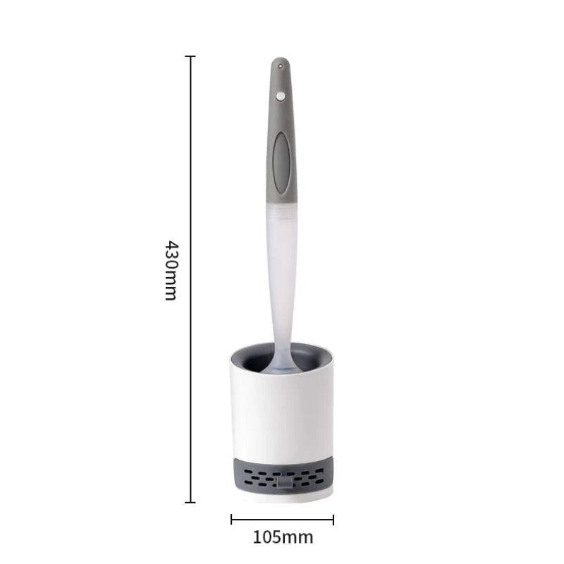 Escova de Limpeza para Vaso com Dispensador Recarregável