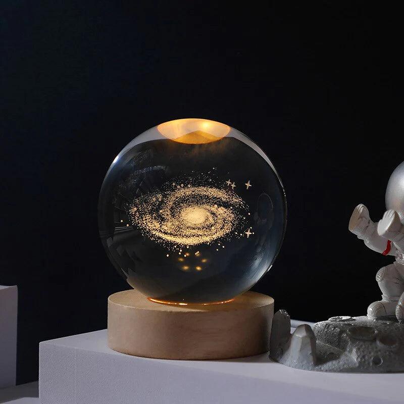 Luminária Decorativa Espacial 3D - Cosmic Glow