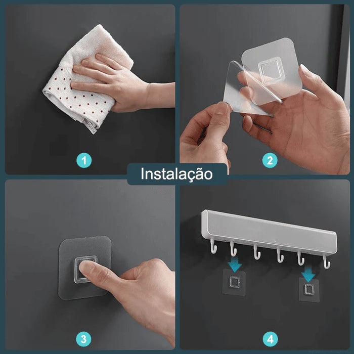 Porta-Chaves de Parede Moderno Suporte Organizador Indigo
