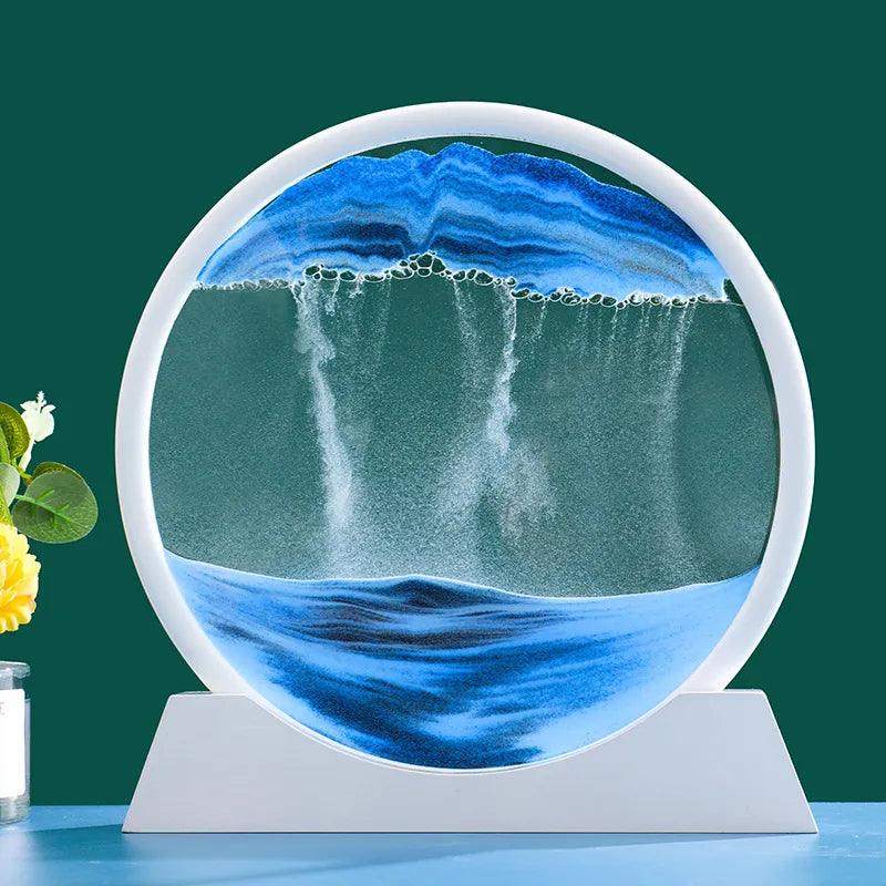 Ampulheta Interativa 3D Enfeite Decorativo + Diminuição de estresse
