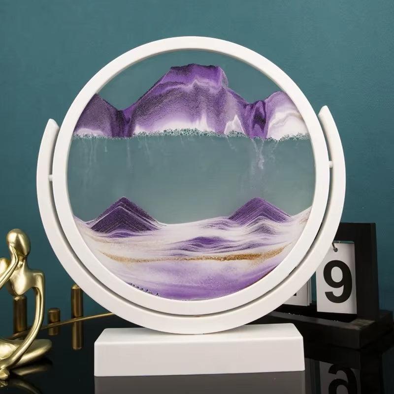 Ampulheta Interativa 3D Enfeite Decorativo + Diminuição de estresse