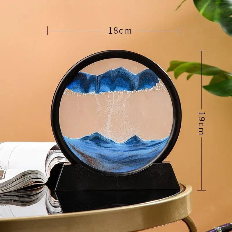 Ampulheta Interativa 3D Enfeite Decorativo + Diminuição de estresse
