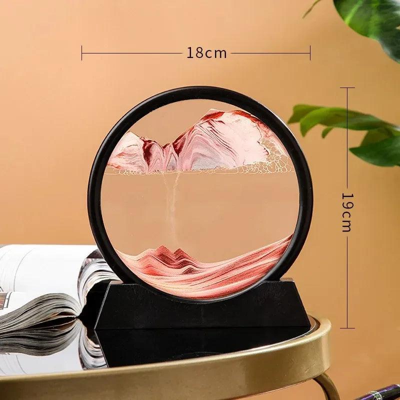 Ampulheta Interativa 3D Enfeite Decorativo + Diminuição de estresse