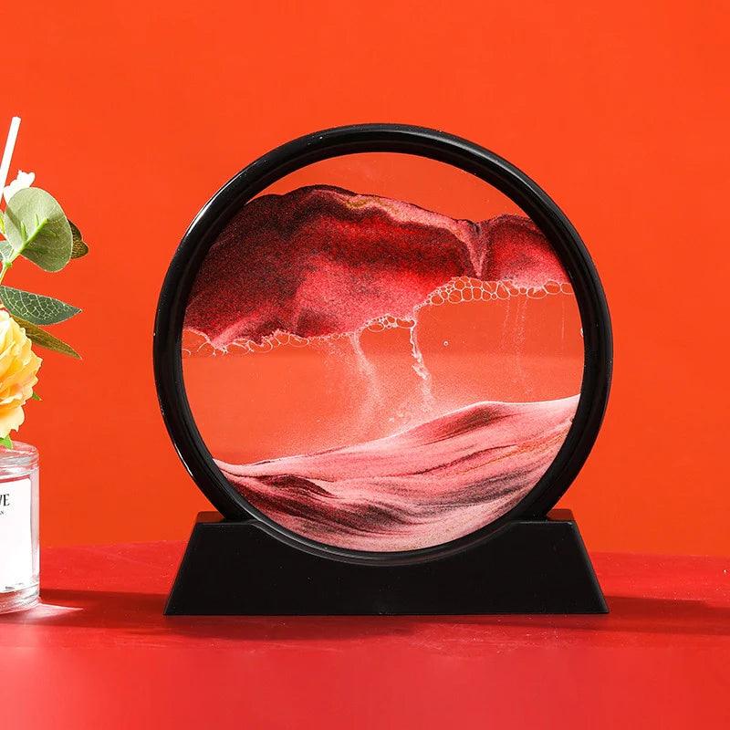 Ampulheta Interativa 3D Enfeite Decorativo + Diminuição de estresse