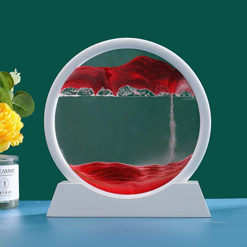 Ampulheta Interativa 3D Enfeite Decorativo + Diminuição de estresse
