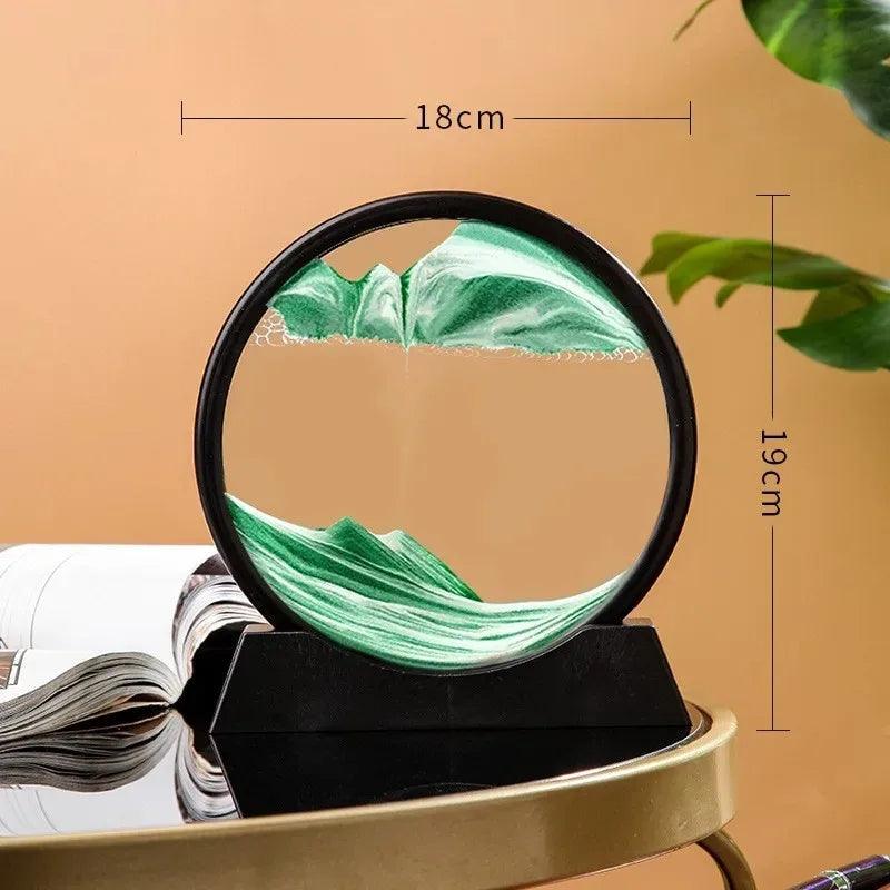 Ampulheta Interativa 3D Enfeite Decorativo + Diminuição de estresse