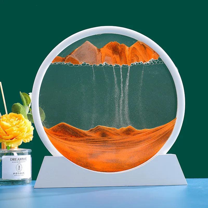 Ampulheta Interativa 3D Enfeite Decorativo + Diminuição de estresse