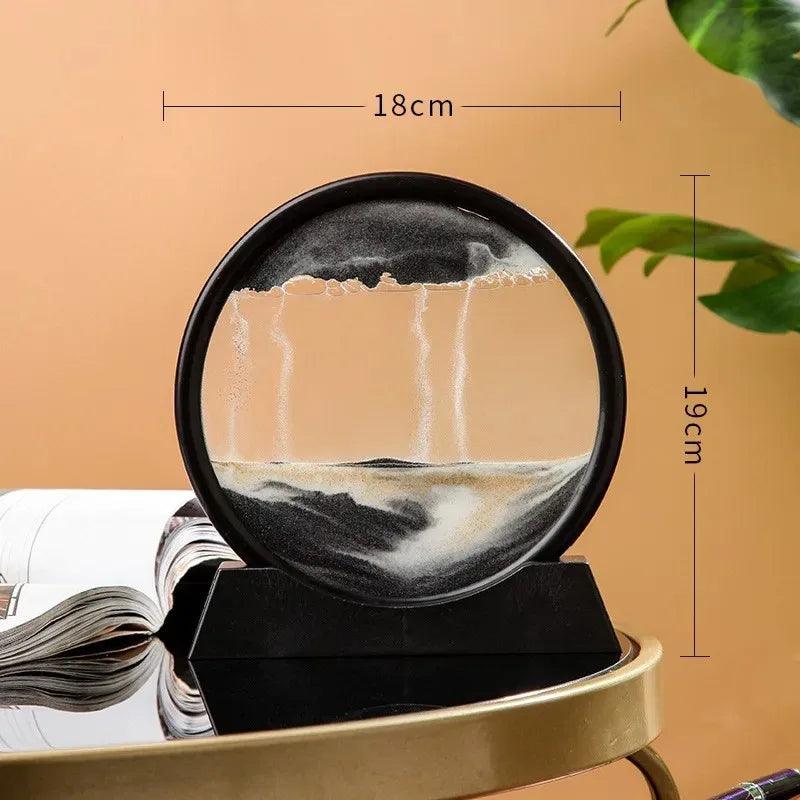 Ampulheta Interativa 3D Enfeite Decorativo + Diminuição de estresse